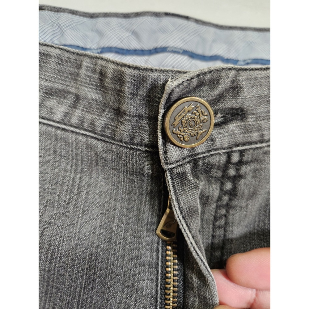 Brioni Jeans Men 33x28* Black Marmolada Straight Leg Pants Italy Designer Luxury - Picture 4 of 12